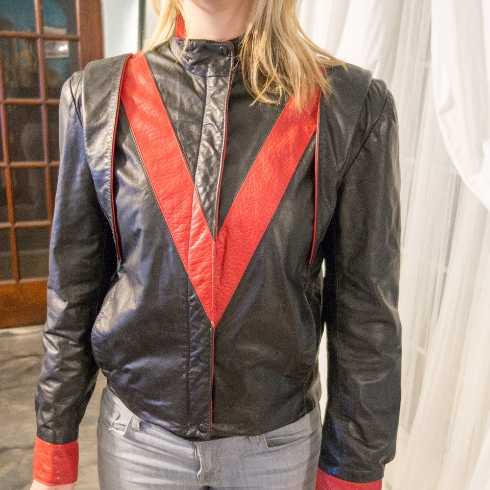 Vintage 80's David Laurenz Leather Jacket